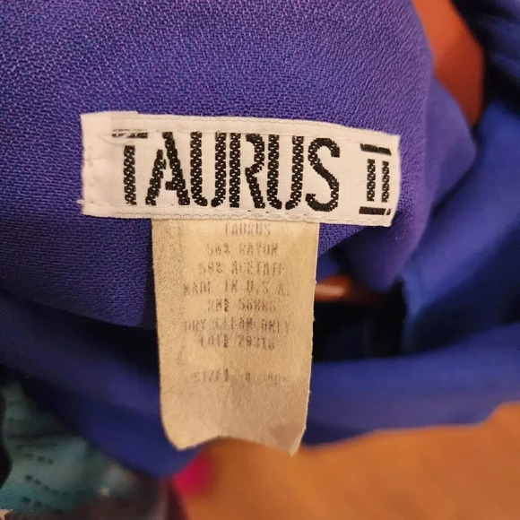 Taurus II Women's Purple Rayon Blend Long Sleeve Front Buttons Outdoor Blazer - Picture 3 of 8